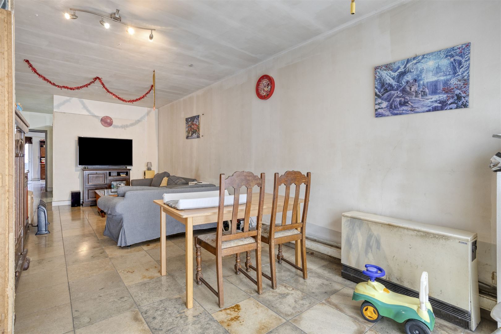 Te renoveren gelijkvloers 1-slpkapp met garage - foto 4