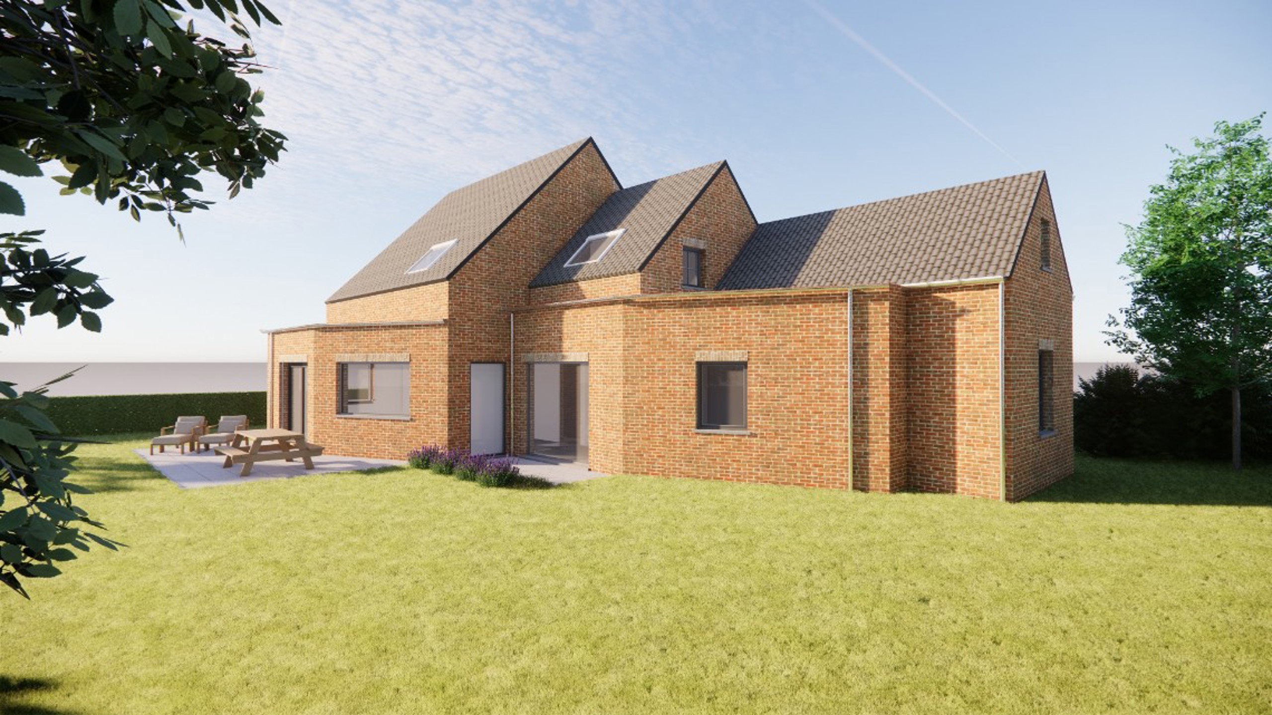 Landelijke nieuwbouwvilla langs de Steenweg in Gavere - foto 3