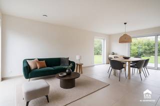 ong&gt;Dit project neemt deel aan de ERA openhuizendag op 20 september.
<h3>Omschrijving</h3>
<p>De woning beschikt over een bewoonbare oppervlakte van ca. <strong>180 m²</strong> op een perceel van <strong>475 m²</strong> en combineert een rustige ligging met een vlotte bereikbaarheid.</p>
<p>Binnenin geniet je van een lichtrijke leefruimte met eetplaats, een volledig ingerichte keuken, drie slaapkamers en een badkamer. Dankzij de centrale verwarming op aardgas, dubbele beglazing en isolatie biedt deze woning een aangenaam wooncomfort.</p>
<h3>Indeling</h3>
<ul><li>Inkomhal</li><li>Living met eetkamer</li><li>Volledig ingerichte keuken met keramische kookplaat, oven, microgolf, vaatwasser en koelkast met vriesvak</li><li>3 slaapkamers</li><li>Badkamer</li></ul>
<h3>Extra troeven</h3>
<ul><li>Centrale verwarming op aardgas met radiatoren</li><li>Dak- en muurisolatie</li><li>Dubbele beglazing (PVC)</li><li>Regenwaterput</li><li>Videofoon</li></ul>
<h3>Technisch</h3>
<ul><li>Bewoonbare oppervlakte: 180 m²</li><li>Perceel: 475 m²</li><li>EPC: 28</li><li>Verwarming: centrale verwarming op gas</li><li>Warm water via CV-ketel</li></ul>
<h3> </h3>