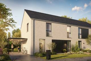 Close to the center of Meulebeke, Hectaar is building this semi-detached house in a cul-de-sac. This property is located near various access roads leading to Tielt, Ingelmunster, Dentergem,... The house features a bright living room with an open kitchen, a storage room, a bathroom equipped with a bathtub and a walk-in shower, 3 spacious bedrooms, and a large attic that serves as an ideal storage space or for creating additional room(s). The finishing of the house can be fully tailored to your personal taste and budget, in collaboration with our partner supplier.
<ul>
	<li>Energy-efficient home</li>
	<li>Child-friendly neighborhood and cul-de-sac</li>
	<li>Underfloor heating on the ground floor</li>
	<li>Air-water heat pump</li>
	<li>3 spacious bedrooms</li>
	<li>Possibility to install a carport</li>
</ul>
Please do not hesitate to contact us with any questions or further interest.