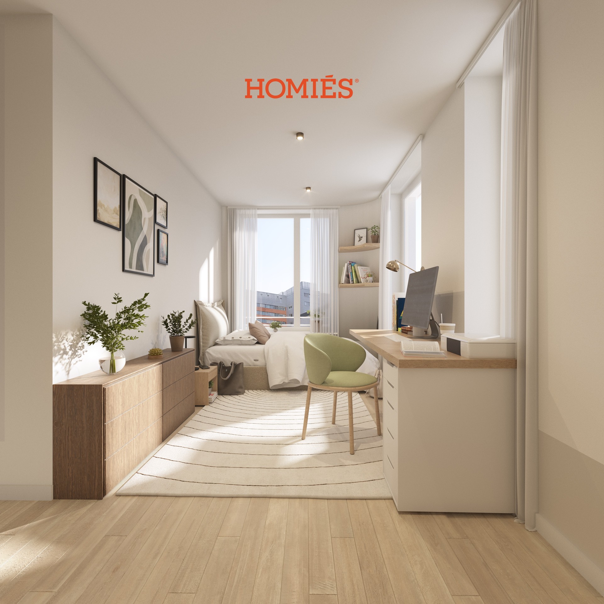 Nieuwbouw studentenkamers met eigen sanitair - foto 1