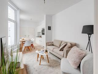 Wonen op een boogscheut van Zurenborg en de Dageraadplaats? Dit volledig gerenoveerde appartement (2019) combineert een strakke afwerking met...