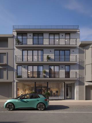 Op de eerste verdieping van dit moderne nieuwbouwproject hebben we een prachtig luxueus appartement van 185,5 m2. <br />In het centrum van Brasschaat, nabij winkels, met alle voorzieningen op loopafstand. Het Park van Brasschaat en Peerdsbos vlakbij een ideale combinatie van comfort, groen en rust.  <br />Een zeer ruime lichte living met open keuken. Twee slaapkamers met beiden een eigen moderne, luxueuze badkamer maken het appartement af.<br />Verder een apart gastentoilet. Luxueus, modern en een energiepeil van minder dan 20, inclusief een lucht/water warmtepomp, ventilatiesysteem type D, private zonnepanelen en uitstekende isolatie. <br />Er is een terras aan de voorzijde van 5,5 m2 en aan de achterzijde een groot terras van 29 m2. Hier heeft u de zon van in de middag tot in de avond. Ideaal om heerlijk te vertoeven in alle privacy! Hier ook een groendak van 67 m2.<br />Op de begane grond is een private berging voorzien. En een gemeenschappelijke fietsenberging. <br />Mogelijkheid tot aankoop van autostaanplaats in aangrenzende gebouw. <br /><br />Werken starten april 2026 en oplevering Pasen 2028!<br />De prijzen zijn exclusief 12% registratiebelasting op het grondaandeel, 6% of 21% op de constructies, notariskosten en aansluitingskosten. <br /><br />Gedetailleerde plannen, het lastenboek en de prijslijst kunnen worden aangevraagd.<br />Interesse, maak een afspraak met ons en wij informeren u graag verder. <br />Bel Irene 0475/653581 of e-mail naar info@domus-immobilien.be. <br /> 