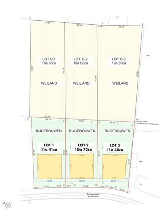 Ref 7680759:ID 7680726: Brede bouwgrond voor het bouwen van een vrijstaande woning. Met interessante mogelijkheid tot apart bijkopen van achteraangrenzende gronden. Heerlijk rustig en groen gelegen. Voor bouwvoorschriften en bouwadvies dankzij onze "architect in huis"  tel Yannick Martinet 011/76 76 76.