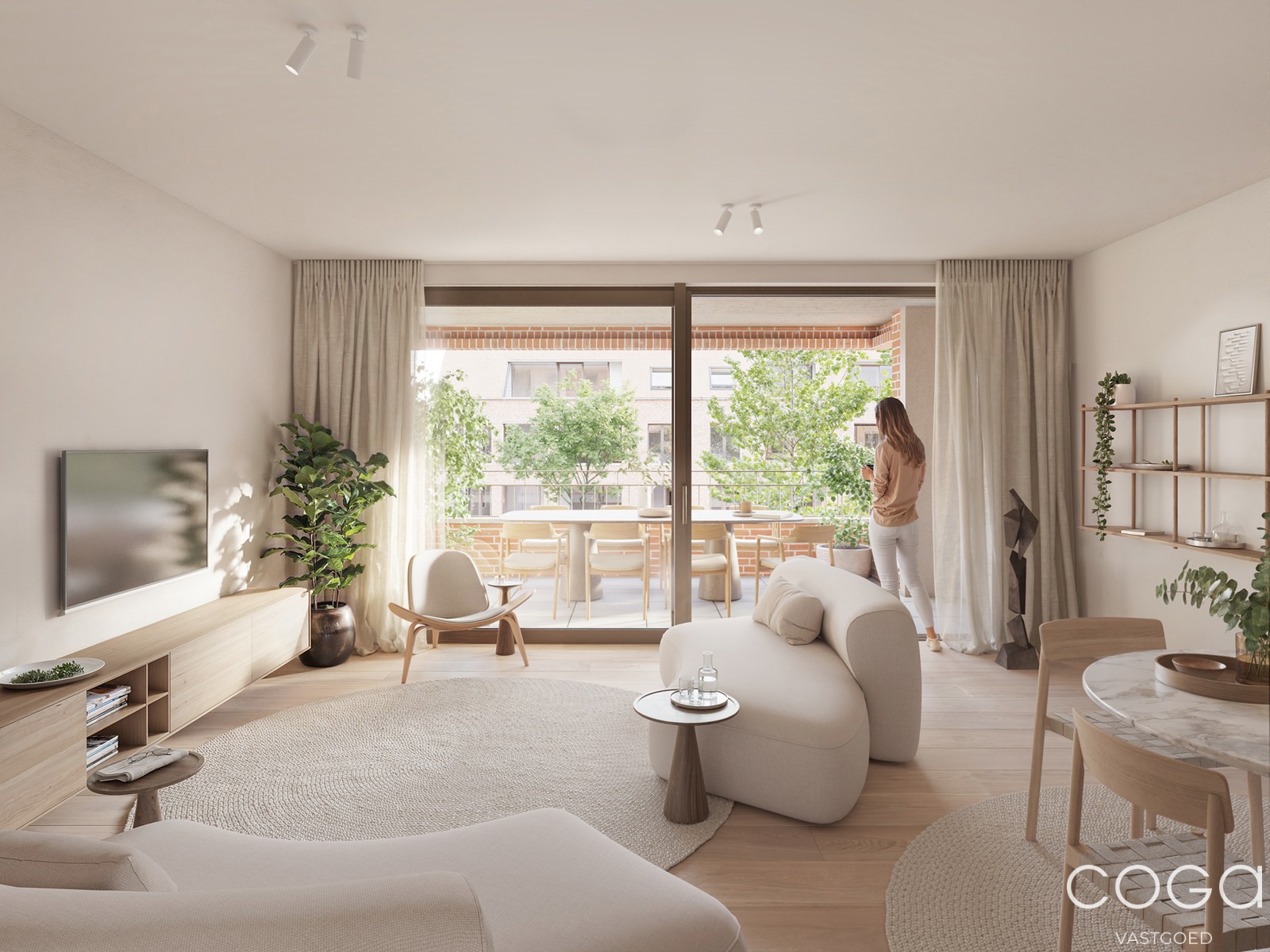 Hoek-appartement, 101m², met doorzonleefruimte en zuidterras - foto 2