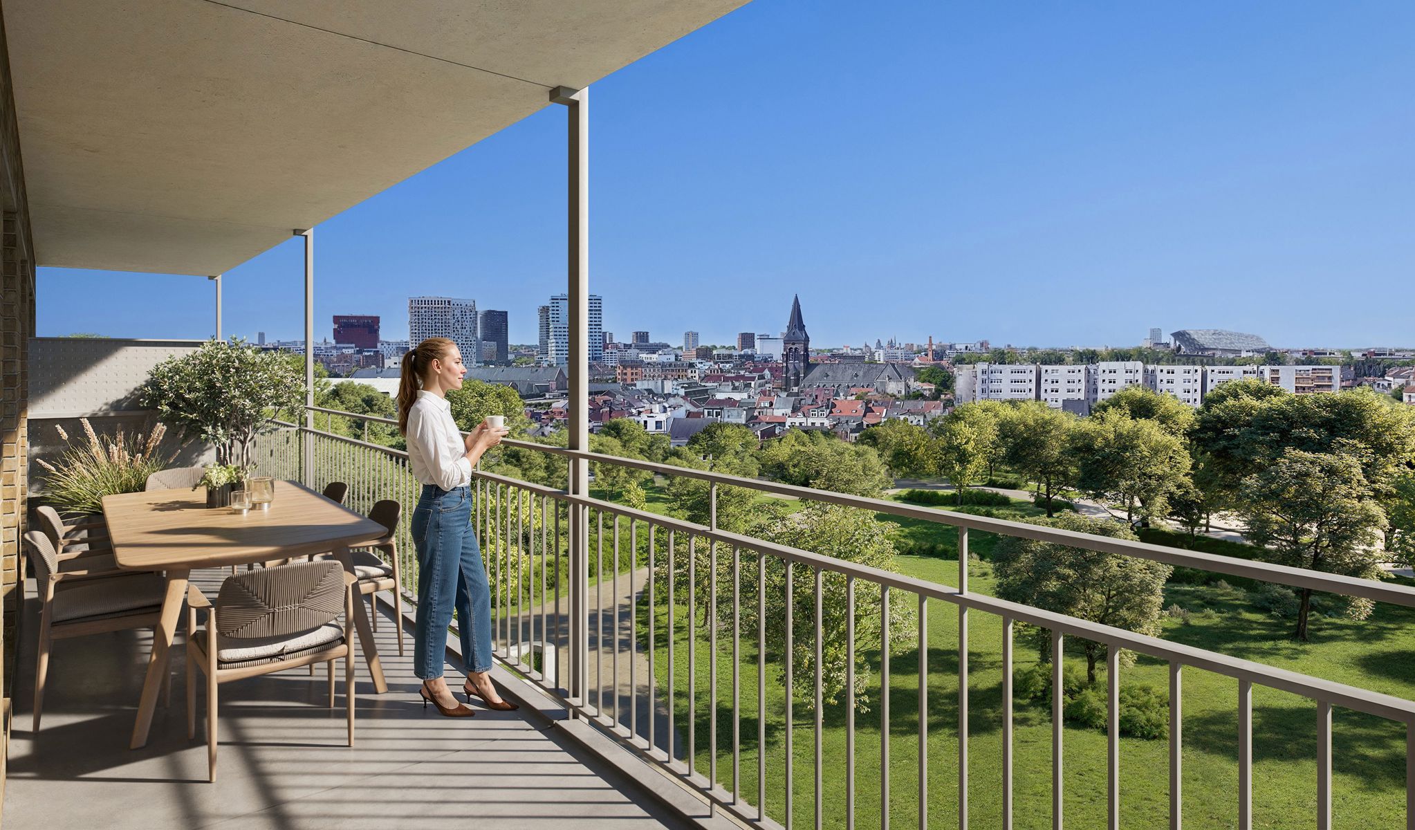 Penthouse met 3 slaapkamers en uitzicht op groen - foto 2