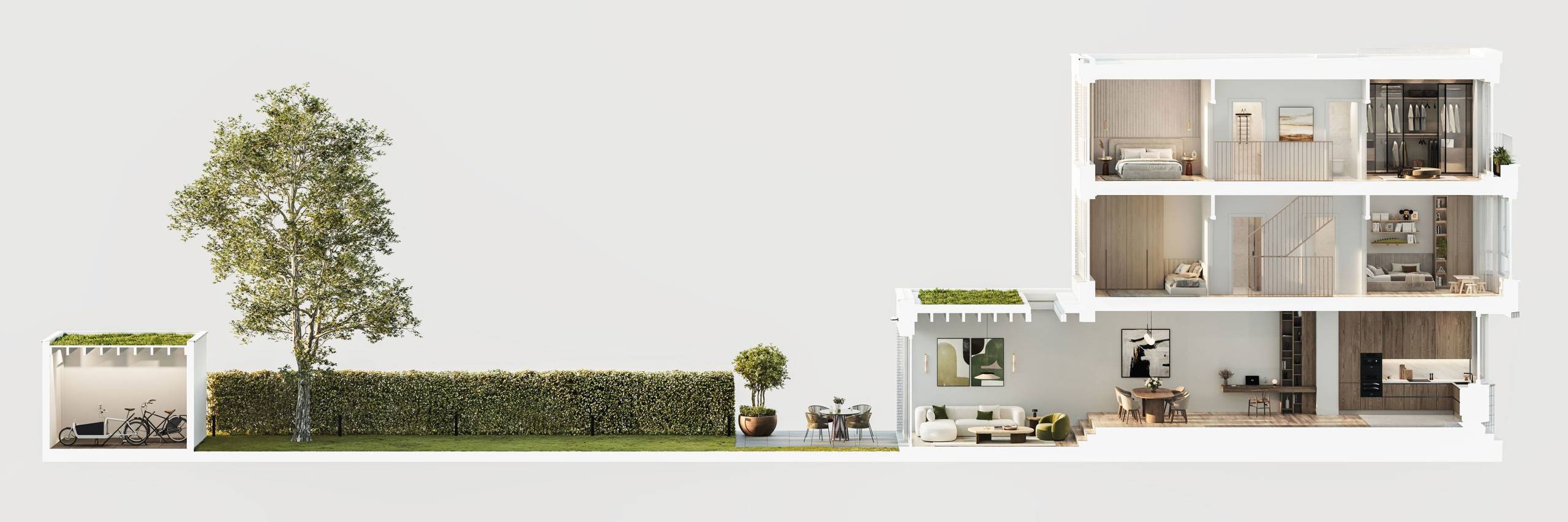 Exclusieve herenwoning met uitzonderlijke tuin Klein Berchem - foto 5