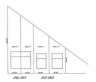 PROJECTGROND 2 percelen samen 2588ca.Perceelbreedte: 58 meter.Deze grond is mogelijks geschikt voor het realiseren van 4 woningen (2 HOB en 2...