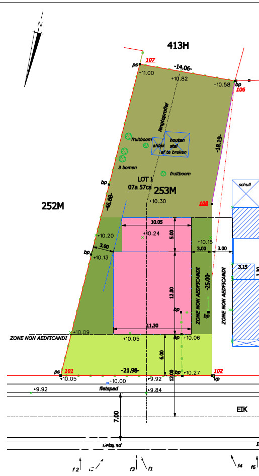 Bouwgrond van 7a57ca voor open bebouwing te koop in Eik, Bilzen-Hoeselt - foto 4