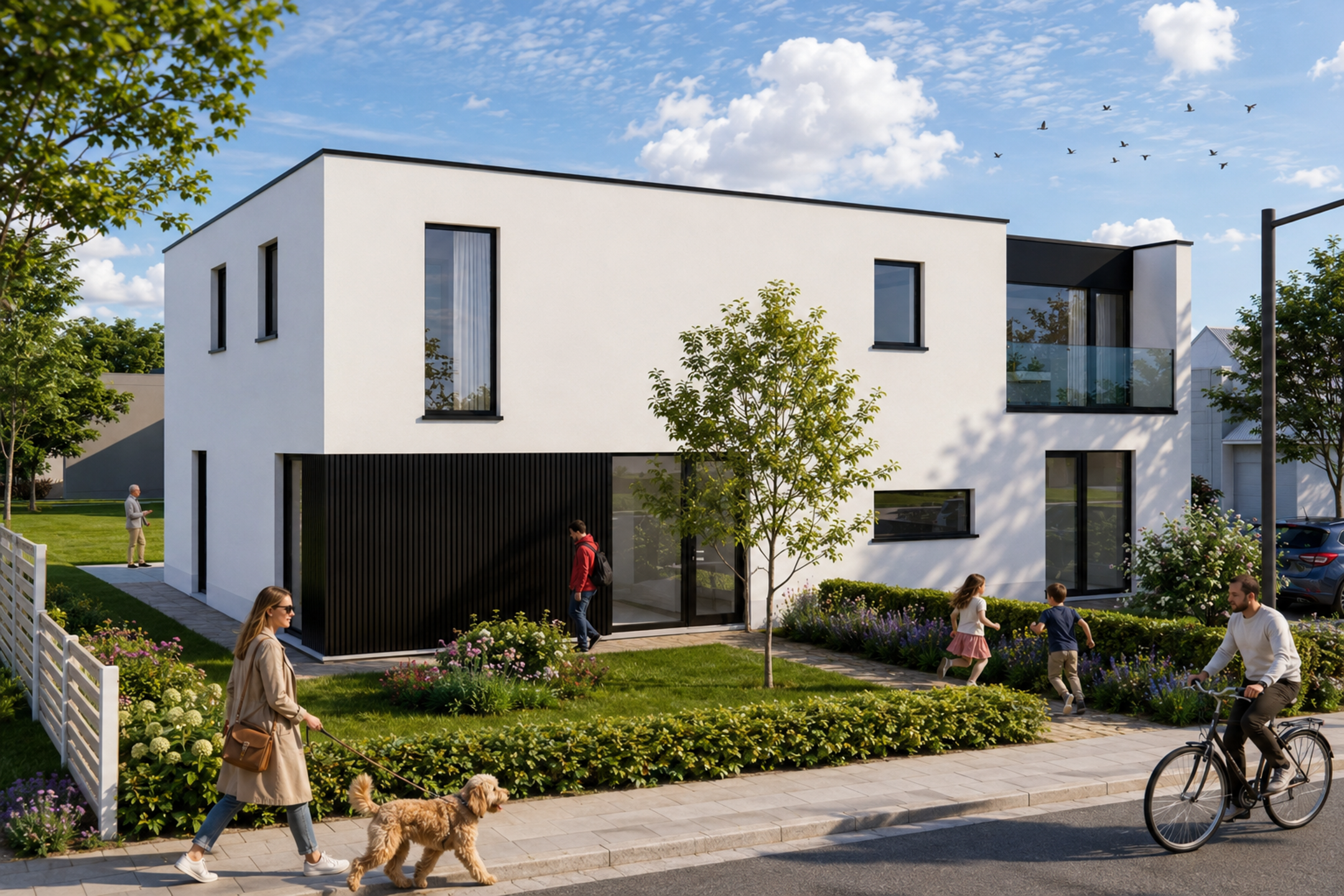 Exclusieve halfopen nieuwbouwwoning met opslagplaats - foto 1