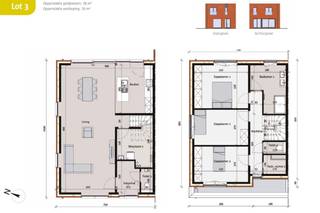 KOM NAAR DE KIJKDAG OP ZATERDAG 22 FEBRUARI VAN 11 tot 15 uur !<br />Deze woning wordt gebouwd in het vernieuwend woonproject ‘Roobaertpark’, een rustige buurt die vernieuwend groen, open en verkeersarm is ingericht aan de rand van het stad. De woning is aangesloten op het stadswarmtenet, waardoor je niet meer afhankelijk bent van fossiele brandstoffen zoals aardgas!<br />Lot 3 is een halfopen bebouwing op een grondoppervlakte van 354 m². Moderne woning met plat dak met 148 m² bewoonbare oppervlakte.<br />GELIJKVLOERS: inkom, wc, zeer ruime living (39 m²), open keuken met eiland, berging.<br />EERSTE VERDIEPING: 2 identieke kinderkamers, 1 ruime slaapkamer voor de ouders, ingerichte badkamer met inloopdouche en dubbele lavabo, aparte wc, technische ruimte.<br />Energiezuinige woning dankzij doorgedreven isolatiepakket, zonnepanelen  en ventilatiesysteem D. Deze woning wordt aangeboden met ingerichte badkamer, bevloering en vloerverwarming.<br />In de prijs is ook begrepen :<br />- Tuinafsluiting met zwarte Plastidordraad.<br />- Houten carport van 9m op 3m bestaande uit overdekte autostaanplaats van 6m op 3m en geïntegreerde tuinberging van 3m op 3m.<br /><br />Prijs excl. btw en kosten. Voor meer info bel 09 280 60 60 of mail naar info@durabrik.be<br />Download de brochure op https://durabrik.immo/roeselare-honzebroekstraat |<br />Bezoek onze kijkwoning ter plaatse. Een afspraak maken kan via https://www.durabrik.be/nl/kijkwoningen/roeselare-honzebroekstraat<br /><br />* Afbeeldingen en oppervlaktes zijn indicatief.