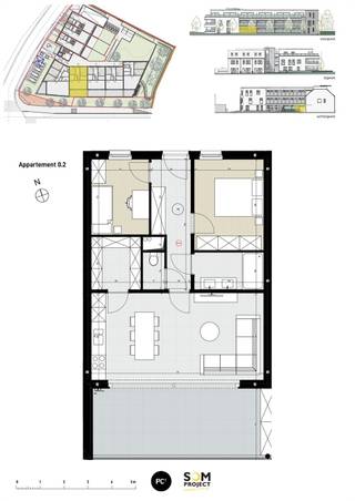 <p><span>Comfortabel en luxueus afgewerkt appartement met ruim terras</span></p><p><span> </span></p><p><span>Dit appartement is gelegen op de gelijkvloerse verdieping van het gloednieuw project 'Molenhoek'.</span></p><p><span>Het geniet van twee slaapkamers en een volledig uitgeruste badkamer. Ook de keuken is voorzien van het nodige comfort en kan u afwerken naar wens.</span></p><p><span> </span></p><p><span>Een extra troef aan dit appartement is het ruime terras van maar liefst 21m² op het zuiden! Dit terras is makkelijk bereikbaar via een groot schuifraam waardoor extra veel natuurlijk licht zal binnenvallen.</span></p><p><span>Binnen de geafficheerde prijs zijn hoge afwerkingsbudgetten voorzien waardoor u dit appartement volledig kan afwerken naar keuze.</span></p><p><span>Ook de energiezuinigheid is top met o.a. vloerverwarming met een warmtepomp (lucht/water), ventilatiesysteem D...</span></p><p><span> </span></p><p><span>Ook de ligging is ideaal: allerhande winkels en voorzieningen zijn zeer goed bereikbaar en je bent slechts enkele minuten verwijderd van de bruisende stad Leuven.</span></p><p><span> </span></p><p><span>Graag meer info? Boek dan nu je afspraak via <span>info@immolivit.be</span></span><span> of 016 15 31 15!</span></p>