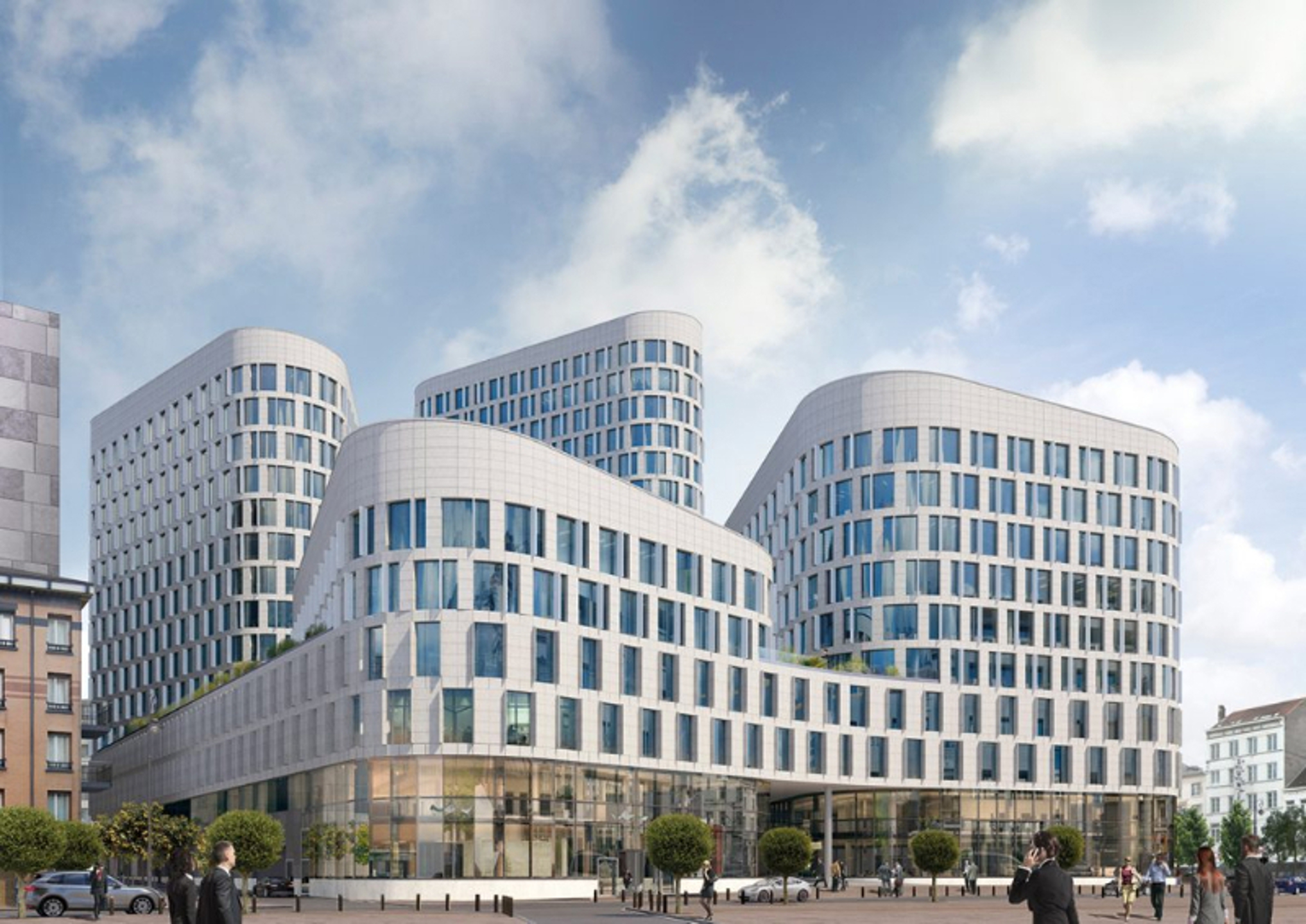 Kantoren in het nu reeds iconische nieuwbouwproject in Brussel - foto 1
