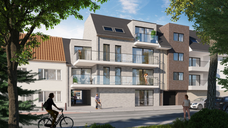 Nieuwbouw dakappartement met 2 slaapkamers, bureaukamer, 2 terrasjes te Bredene Dorp - foto 1
