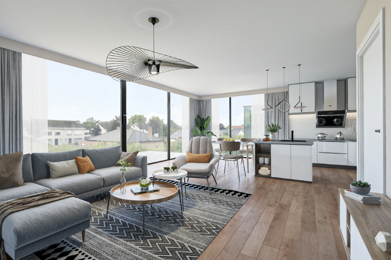 Ruim nieuwbouw app. (1ste verd, 3 slpks) en spectaculaire link met de natuur! - foto 2