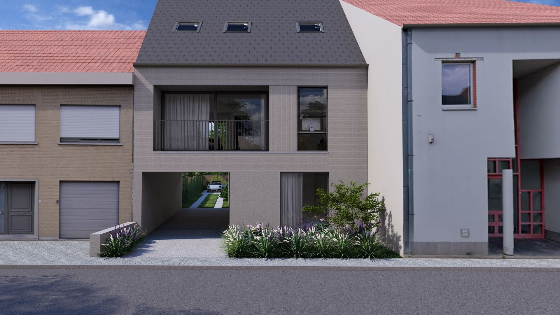 Unieke nieuwbouw stapelwoning met 3 kamers op een centrale ligging in Desselgem met parking en ruim terras - foto 1