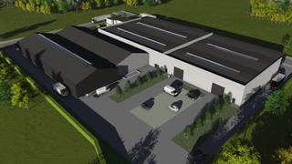 Nieuwbouwmagazijn te huur in Gavere, vlot bereikbaar gelegen nabij de N60 (Gent–Oudenaarde). De ruime luifel kan dienen als overdekte laad-...