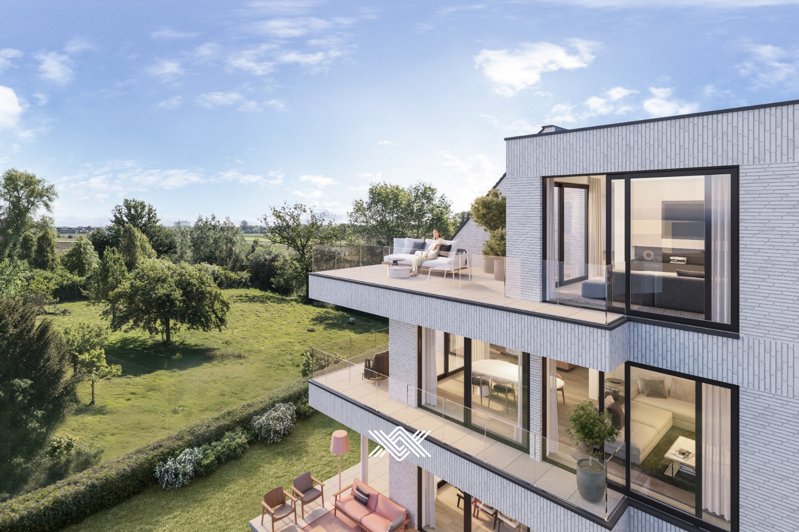 Tweeslaapkamerappartement met terras op het eerste verdiep - foto 1