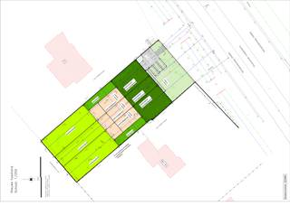 Voor dit project van 2 half open (perceelopp.: 650 m<sup>2</sup>) en 1 gesloten bebouwing (perceelopp.: +-400m<sup>2</sup> ) van elk ongeveer 180 m<sup>2 </sup>bruikbare vloeropp/woning werd reeds een omgevingsvergunning afgeleverd.<br />Oppervlakte perceel: 2059 m<sup>2</sup>.<br />Verkoopbaarheidsattest is reeds aanwezig.<br />Mogelijkheid om te bouwen aan 6% btw.<br /><br />Voor meer info of bezoek contacteer Sara - Center Office : 0478 90 27 09.<br /><br />Stedenbouwkundige info: Woongebieden met landelijk karakter, vergunning uitgereikt, geen voorkooprecht, geen verkavelingsvergunning uitgereikt, geen rechterlijke herstelmaatregel of bestuurlijke maatregel opgelegd.<br />P-Score: A.<br />G-Score: A.<br /><br />
