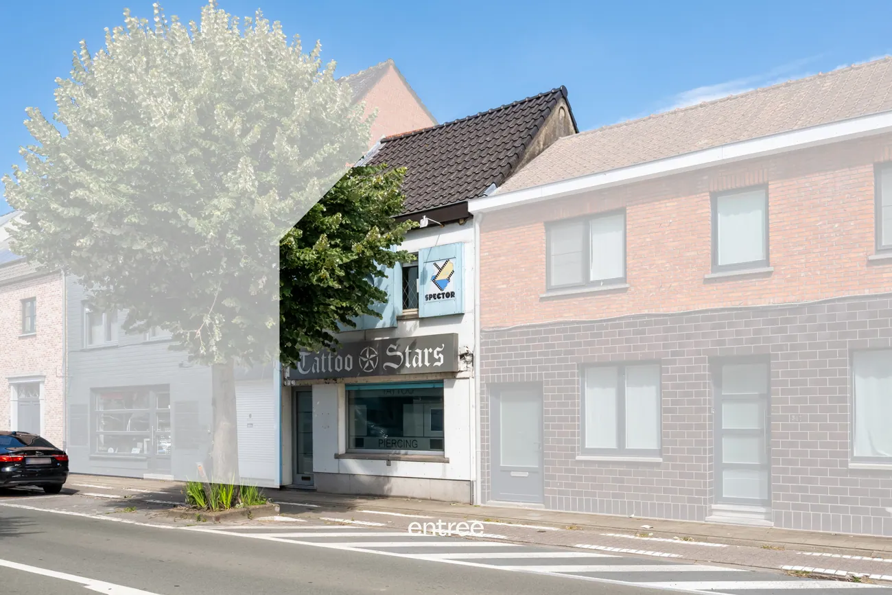 op te frissen handelswoning met gekoppelde woonfunctie op TOP-locatie in Destelbergen centrum - foto 4