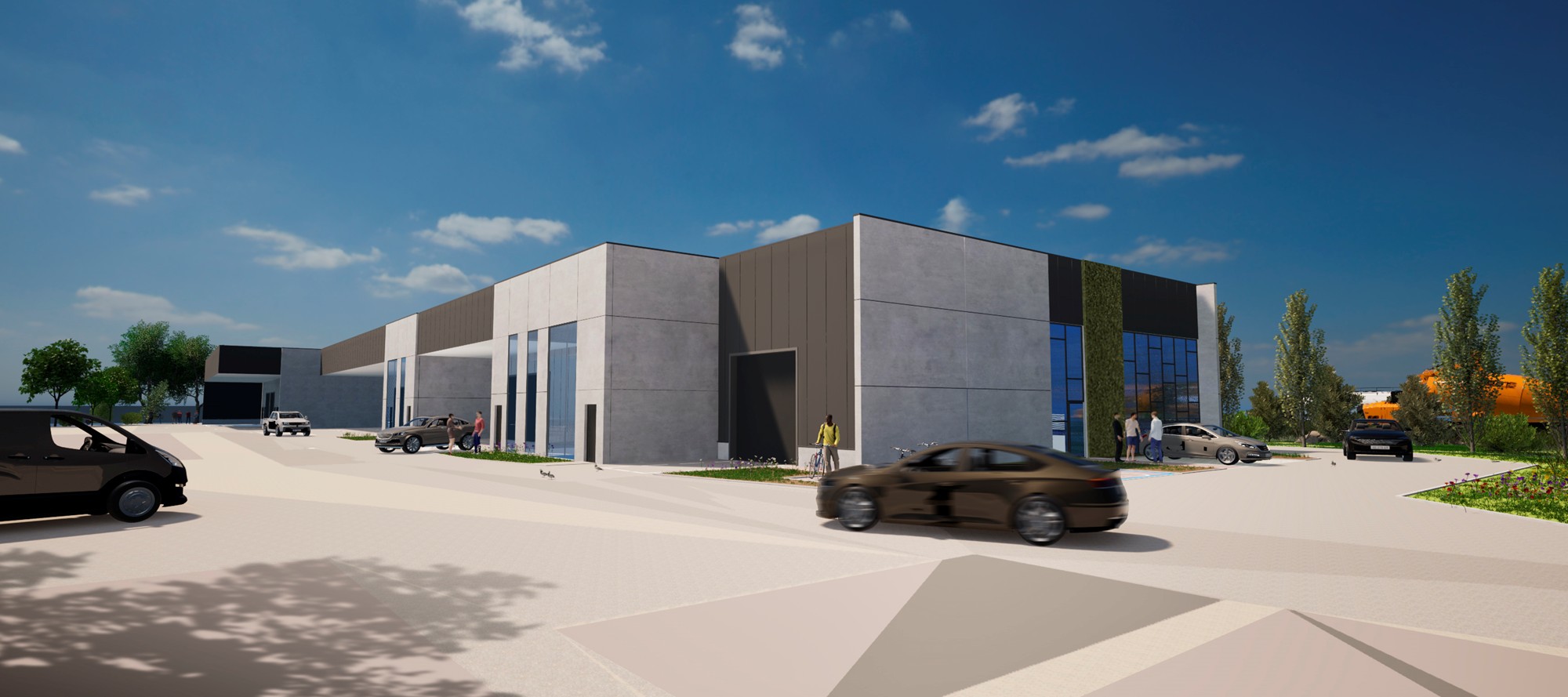 Nieuwbouw KMO-unit van 386 m² met 2 parkeerplaatsen langs de A12 in Puurs - photo 1