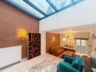 BRUSSEL, op een steenworp afstand van de Grote Markt in een neoklassieke straat, duplex appartement van ±128m² (volgens PEB) geheel met...