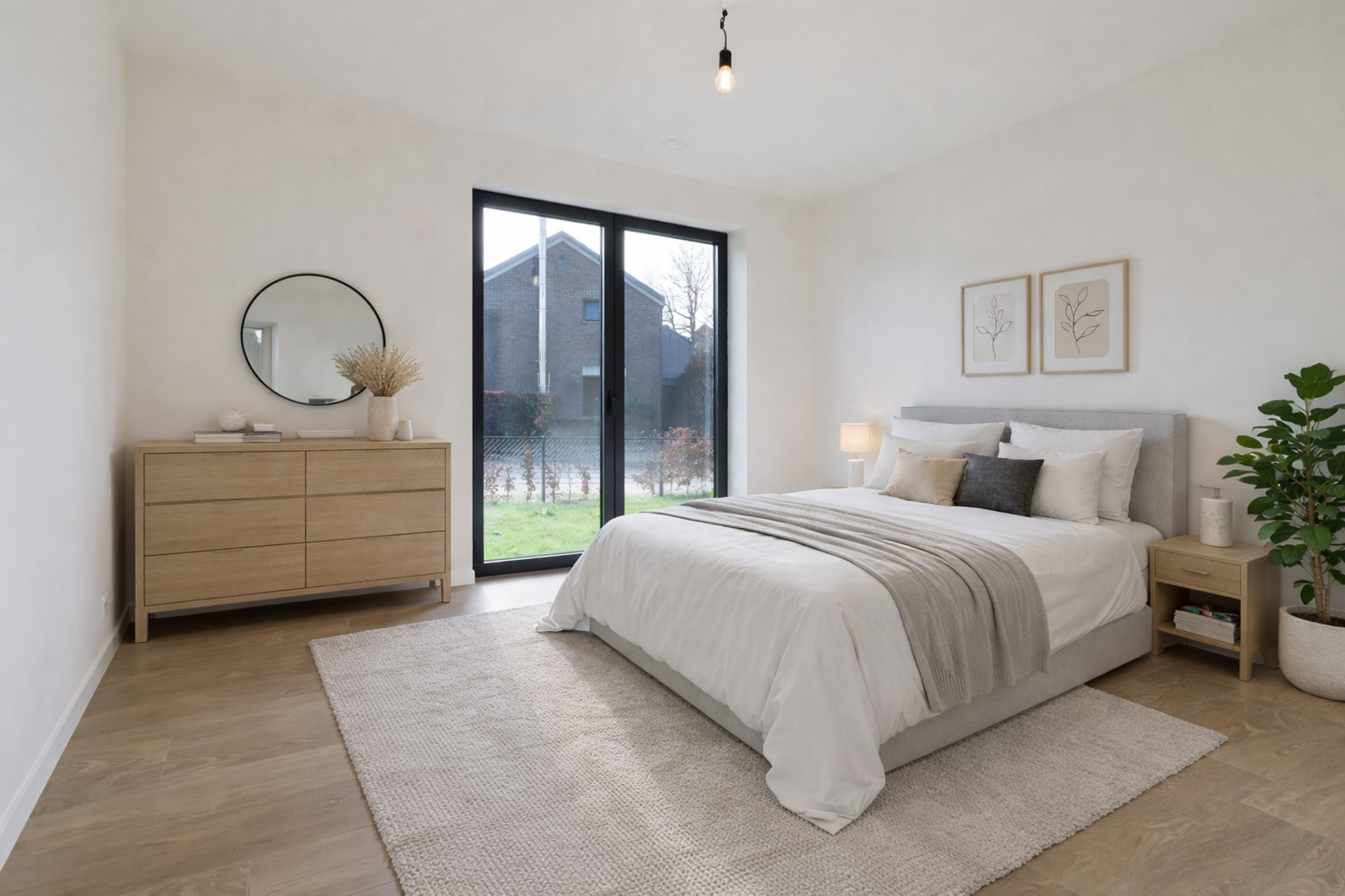 Gelijkvloers app met 2 slpks en tuin - foto 5