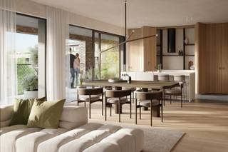 Dit zuid-gericht appartement met drie slaapkamers van 115m² beschikt over een lichtrijke eet- en leefruimte met extra hoge plafonds en een zonneterras van liefst 29m² met uitzicht op de parktuin. Bij binnenkomst bevindt zich een vestiairehal met toegang tot de leefruimte met een open keuken en een praktische berging. In de nachthal zijn er drie slaapkamers, twee toiletten, een technische berging en twee badkamers.<br /><br />Dankzij de nieuwe Verapazbrug werd de stadsring R40 recent een pak groter. Dok Noord kreeg hierdoor een autoluwe kade met éénrichtingsverkeer. Bovendien heeft de stad Gent plannen voor de aanleg van een nieuwe tramlijn en heel veel bijkomend groen.<br /><br />O’Vert wordt het een bijna-energieneutraal (BEN) project, met aansluiting op het Gentse warmtenet, fotovoltaïsche panelen en geavanceerde ventilatiesystemen. En dit in een autoluwe woonomgeving waarin voetgangers en fietsers de ruimte krijgen. <br />Naast de esthetische en duurzame kwaliteiten biedt het een aanzienlijke meerwaarde als investering. De combinatie van een topligging, hoogwaardige architectuur en duurzame technieken maakt dit project bijzonder aantrekkelijk voor zowel eigenaars-bewoners als investeerders.<br /><br />Verlaagd BTW-tarief van 6% mogelijk op de volledige constructiewaarde.<br /><br />Het volledige aanbod van O'Vert vind je bij Landbergh, steeds welkom voor een vrijblijvende toelichting via jef@landbergh.be of 09 225 25 24.