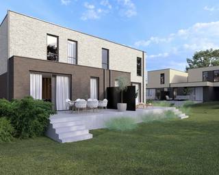 <strong>Woonoase Delvaux </strong><br />Energiezuinig nieuwbouwproject in groene en rustige straat – Neerijse<br /><br />AANKOOP MOGELIJK AAN 6% BTW<br /><br />Op de hoek van Wolfshaegen met de rustige Ridderstraat wordt dit kleinschalige en kwalitatieve nieuwbouwproject van 10 woningen gerealiseerd. <strong>Omgeven door groen</strong>, biedt dit project een ideale combinatie van wooncomfort, duurzaamheid en levenskwaliteit.<br /><br />Het project bestaat uit een gevarieerde mix van <strong>open, halfopen en gesloten bebouwingen</strong>, geschikt voor gezinnen en koppels die op zoek zijn naar een moderne en toekomstgerichte woning.<br /><br />Alle woningen worden uitgerust met <strong>hedendaagse technieken en een sterke focus op energiezuinigheid</strong>:<br />- E-peil lager dan of gelijk aan 10 <br />- Lucht-water warmtepomp<br />- Vloerverwarming<br />- Volledig onderkelderd, ideaal als extra bergruimte of multifunctionele ruimte<br /><br />Dankzij deze duurzame voorzieningen geniet u van een aangenaam binnenklimaat en <strong>lage energiekosten</strong>. De groene en rustige ligging zorgt voor een aangename woonomgeving, met <strong>vlotte verbindingen</strong> naar omliggende gemeenten en dagelijkse voorzieningen.<br /><br />Tot slot: doordat de <strong>tuinaanleg is inbegrepen</strong> in de prijs, kunt u al meteen heerlijk genieten van de <span><strong>zuid-georiënteerde </strong>tuin wanneer u de sleutels ontvangt. <br /></span><br />Een aantrekkelijk nieuwbouwproject voor wie rustig, comfortabel en energiezuinig wil wonen in het groen.<br /><br />Interesse? Neem snel met ons contact op.