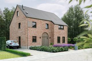 Energiezuinige nieuwbouwwoning met 3 slpks op een perceel van 14a14ca. Deze woning is rustig gelegen in een groene omgeving. In de buurt zijn verschillende recreatie- en sportmogelijkheden, een kinderdagverblijf, winkels, tankstations,.. Via de N73 heb je een vlotte verbinding naar de E313. De woonoppervlakte bedraagt 189 m² en er is ook nog een zolder van 59m².<br /><br />Prijs reeds inclusief aankoop grond in woongebied met landelijk karakter! <br />Prijs exclusief kosten, 21% BTW en registratierechten. <br />Mogelijkheid om grond zonder de constructie aan te kopen.<br /><br />INDELING WONING: GELIJKVLOERS: inkomhal met apart toilet, berging, en een open leefruimte met keuken met een prachtig uitzicht op achterliggende tuin en een bureauruimte. EERSTE VERDIEPING: 3 ruime slaapkamers; een badkamer; en een dressing. <br /><br />Afwerking woning: Ruwbouw winddicht; Sanitaire leidingen (inclusief hergebruik van regenwater); Elektriciteit; <br />Warmtepomp; Pleisterwerken; Isolatiewerken en chape; EPB berekening; Ventilatiesysteem D+; Keuken; Sanitaire toestellen; Tegelvloeren in de volledige woning; Binnendeuren in tubespaan, reeds voor geschilderd; Trap in hout; <br />Voegwerken; zonnepanelen; Kostprijs architect en veiligheidscoördinatie inclusief.<br /><br />Het perceel heeft een straatbreedte van 27m en -diepte van 52m. Wij realiseren dit project in samenwerking met AVL Woningbouw. De afgebeelde render van de woning is een voorbeeld. Onder voorbehoud van het verkrijgen van een omgevingsvergunning. Details verkavelingsvoorschriften te raadplegen via limburgsvastgoed.be. <br /><br />Bestuursmaatregelen in het maatregelenregister: nee <br /><br />Voor meer info bel Liesbeth op 0477/03.66.69 of 011/22.19.17 - liesbeth@limburgsvastgoed.be of limburgsvastgoed.be
