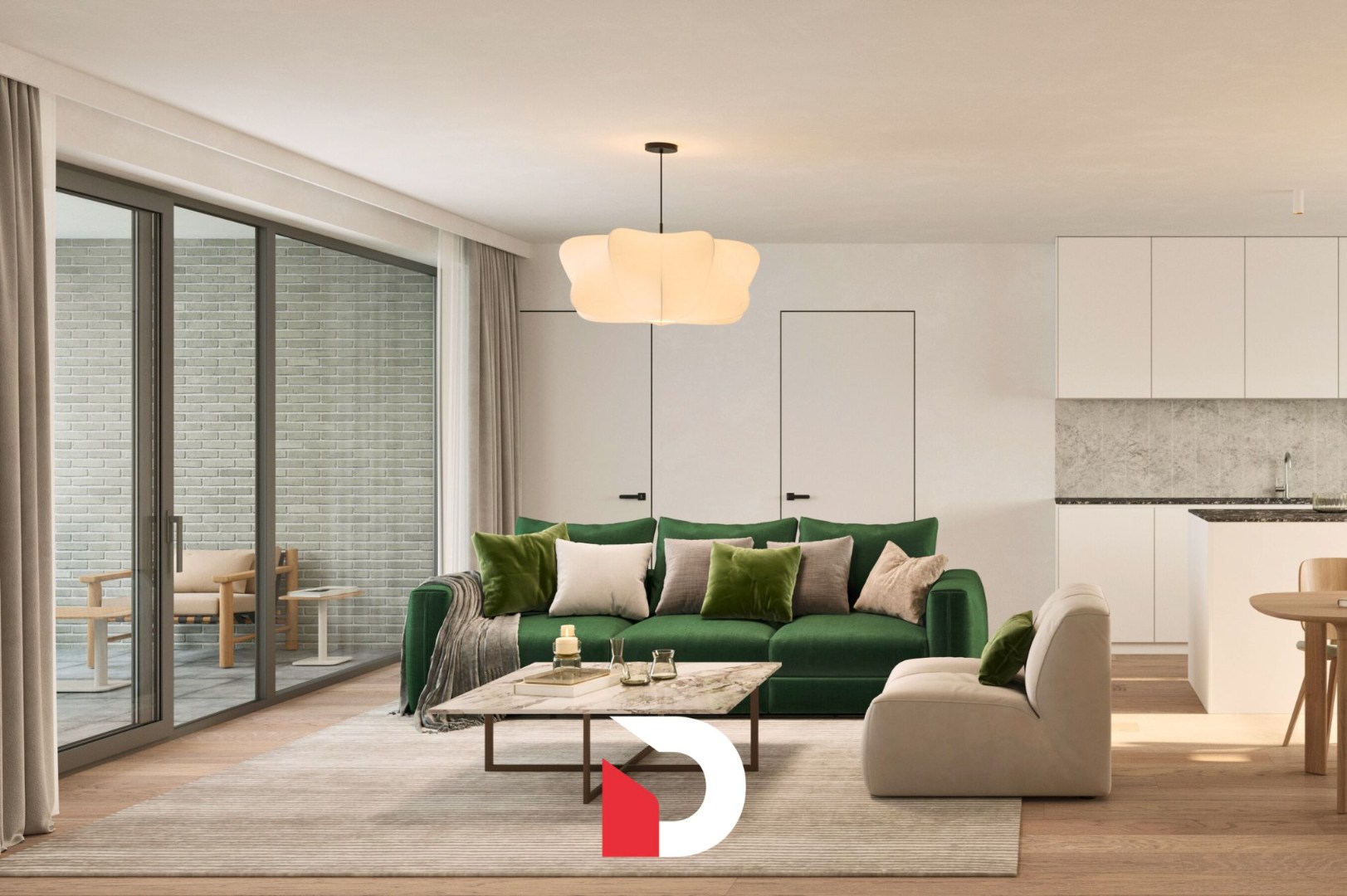 Modern nieuwbouwappartement met drie slaapkameres in het groene Assebroek, op fietsafstand van het centrum van Brugge - foto 5