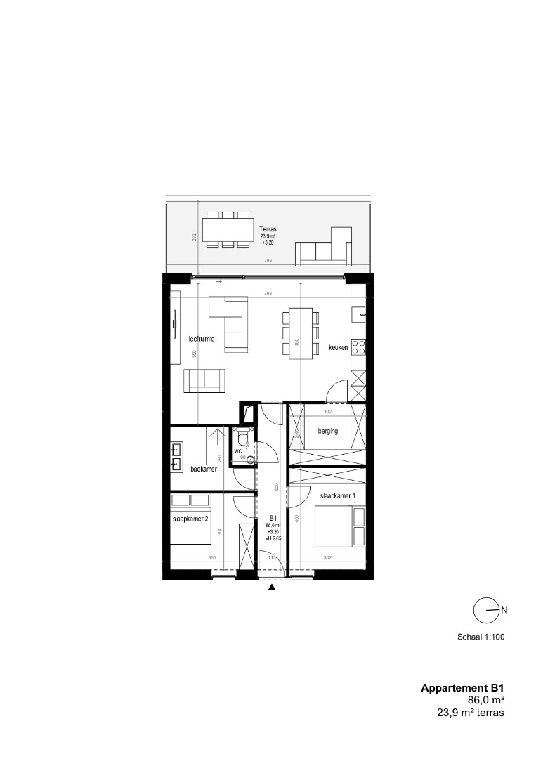 Appartement op de eerste verdieping - foto 4