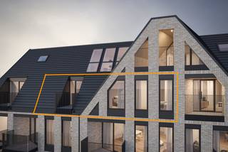 Dit stijlvolle appartement op de <strong>5de verdieping</strong> combineert een slimme indeling met veel licht en buitenruimte. De ruime leefruimte met open keuken vormt het hart van het appartement en staat rechtstreeks in verbinding met het inpandig terras.<br /><br /><u>Troeven van dit appartement:</u>
<ul>
<li><strong>128 m² bewoonbare oppervlakte</strong></li>
<li><strong>13,7 m² inpandig terras</strong></li>
<li>Ruime en lichtrijke leefruimte met open keuken</li>
<li>2 comfortabele slaapkamers</li>
<li>Moderne badkamer en afzonderlijk toilet</li>
<li>Grote raampartijen voor een optimale lichtinval</li>
<li>Praktische bergruimte</li>
<li>Hoogwaardige en hedendaagse afwerking</li>
<li>Energiezuinig dankzij <strong>warmtepomp</strong> en <strong>zonnepanelen</strong></li>
<li>Optioneel aan te kopen: <strong>ruime ondergrondse garages, private bergingen</strong></li>
</ul>
<br /><u>DE TROEVEN VAN CENAKEL</u><br />Residentie CENAKEL is een moderne nieuwbouwresidentie met een opvallend en tijdloos architecturaal ontwerp. Gelegen op <strong>slechts 250 m van de zeedijk</strong>, vlak bij winkels, horeca en openbaar vervoer.<br />De residentie beschikt over <strong>23 appartementen</strong>,<strong> ruime ondergrondse garages, private bergingen</strong> en een gemeenschappelijke zonnige binnentuin.