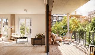 App. B2.1.2: Dit nieuwbouwappartement op het eerste verdiep heeft 2 slaapkamers, een terras van +/- 13 m² en een oppervlakte van +/- 95 m². Dit lichtrijk appartement is gelegen in het hart van Roeselare. Het Laere be-vindt zich op wandelafstand van alle dagelijkse voorzieningen, winkels en restaurants. Met de fiets breng je je kinderen in enkele minuten naar de crèche of één van de drie scholen die zich in de buurt bevinden. Dit alles vanuit de groene oase van het Noordhofpark. Geïnteresseerd in een duurzaam en kwalitatief nieuwbouwap-partement met een ruim terras en zicht op het groen? Dan moet je in Het Laere zijn. <br /><br />Interesse of vragen? Meer info op matexi.be/hetlaere of contacteer vrijblijvend onze sales consultant op 051 28 03 70.