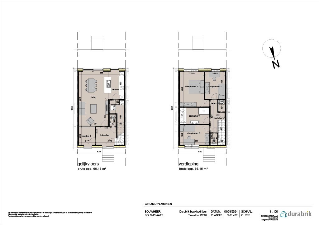 Energieneutrale gesloten woning met 3 slpks en fietsberging - foto 3
