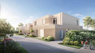 <strong>Location and surroundings<br /></strong><br />This BegijnHof residential project is located in Astene, a picturesque village.<br />This newly built residential area is located in a cul-de-sac, a stone's throw from public transport and the center of Deinze. There is also an easy connection to important traffic axes such as the N43 and E17 towards Ghent.<br /><br /><strong>PROJECT and FINISHING<br /><br /></strong>The new phase includes twelve modern homes, with a choice between closed and semi-open constructions.<br />The houses of Begijnhof have a garage or carport and there is also a separate bicycle shed.<br />These new homes all feature a comfortable living space with an open kitchen and adjoining storage room. The large windows provide plenty of natural light and offer a view of the beautiful garden. All Beguinage residential units have three bedrooms and a large bathroom with double sink, walk-in shower and bathtub.<br /><br />Beguinage's turnkey homes enjoy high-quality finishes and low energy levels. For example, a heat pump combined with underfloor heating, solar panels and triple glazing were chosen.<br /><br />INDICATION delivery:<br />Lot 140-144 end of quarter 1, 2025<br />Lot 145-151 beginning quarter 4, 2025<br />lot 176 - 177 - 178 delivery linked to the time of sale.<br /><br />NEW PHASE<br />Lot 179 - 194 completion linked to time of sale.<br /><br />Contact us for more information.<br />Photos are of the model home in this subdivision.