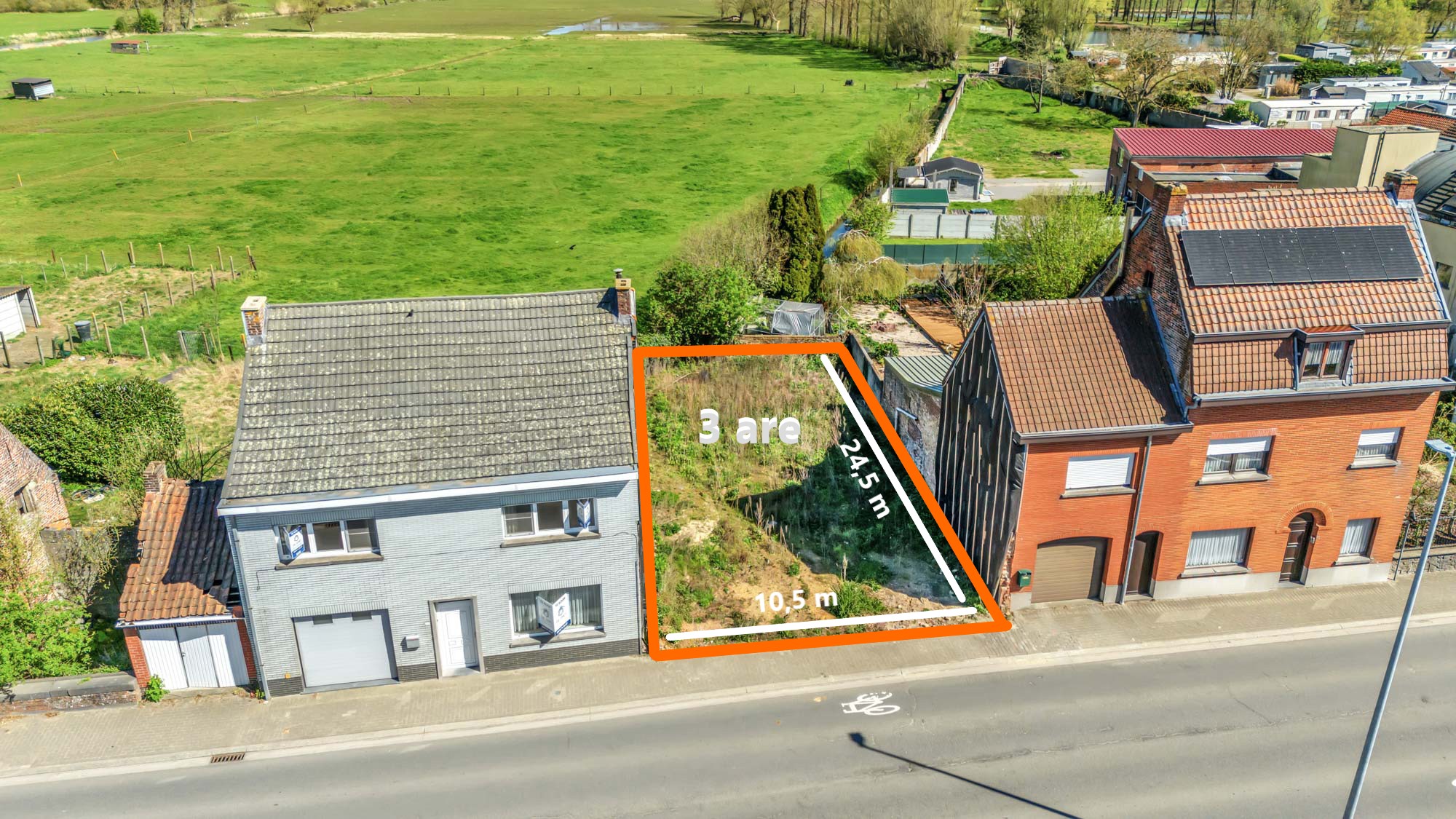 Bouwgrond met vergunning voor 2 appartementen - foto 5