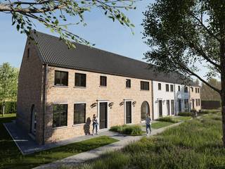 5 energiezuinige nieuwbouwwoningen met 3 slk en tuin nabij het centrum van Roeselare!<br />5 kwalitatieve woningen, 2 halfopen en 3 gesloten bebouwingen, gelegen in een doodlopende straat in een aangename wijk.<br /><br />De woningen beschikken allemaal over zonnepanelen, een warmtepomp (vloerverwarming) en regenput van 7.500L. De grondoppervlaktes variëren tussen 175m2-280m2.<br /><br />Prijzen vanaf €308.500,00 (excl. btw, registratierechten, kosten,..)<br /><br />INDELING: inkom met apart toilet, ruime lichtrijke leefruimte die toegang biedt tot de tuin, open volledig geïnstalleerde keuken met eiland en praktische aanpalende berging/wasplaats. Op de eerste verdieping bevinden zich de overloop, badkamer en 3 grote slaapkamers. Er is tevens een zolder aanwezig, die mogelijkheden biedt tot het maken van extra kamers.<br /><br />TROEVEN: energiezuinige en kwalitatieve woningen, rustig gelegen, vloerverwarming (warmtepomp), zonnepanelen, regenput, dubbele beglazing, conforme elektriciteit!<br /><br />Start van de bouwwerken voorjaar 2026. Meer info: info@immobeguin.be