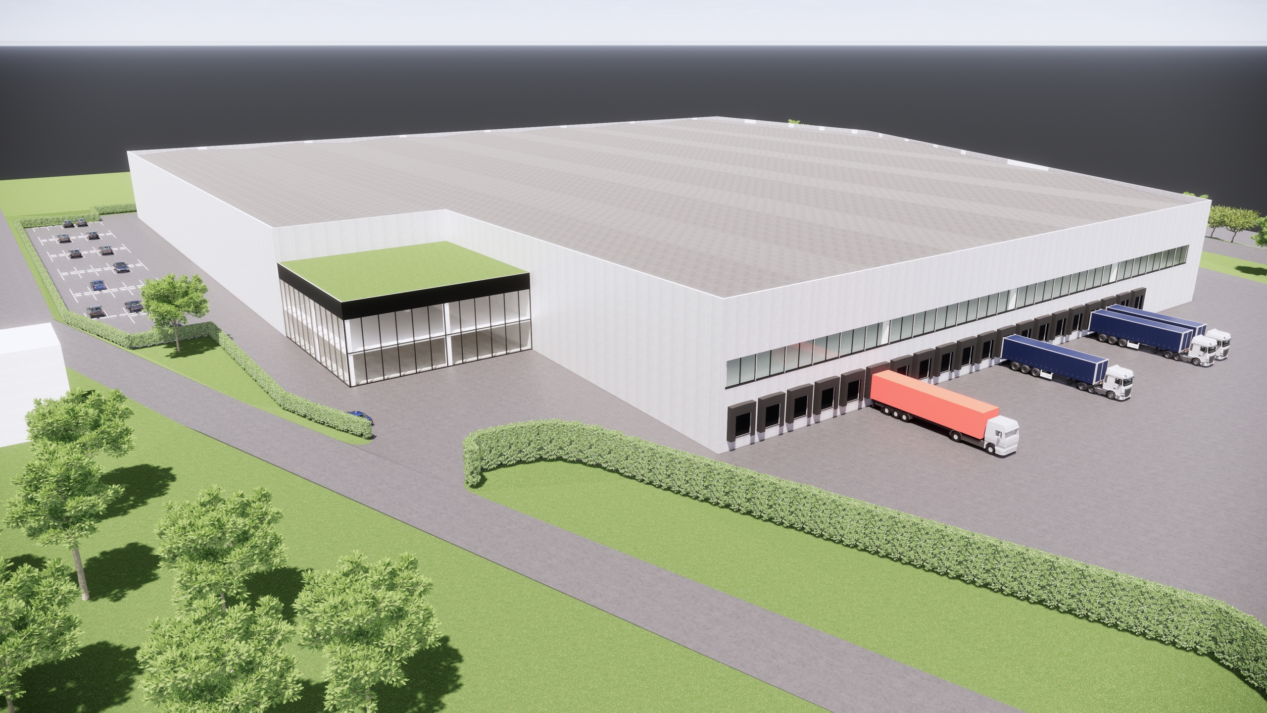 Breeam conform, 'state of the art' logistiek nieuwbouwproject, vanaf 10.000 - 25.000m², te huur of te koop, te Sint-Tuiden.