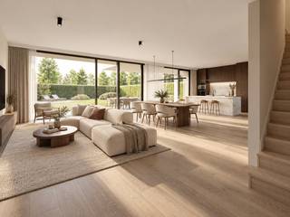 Op een prachtige groene ligging in het kleinschalige project Kastanjeveld bevindt zich deze ruime nieuwbouwvilla op een perceel van 1.013m². De woning combineert hedendaags wooncomfort met veel licht, ruimte en een doordachte indeling.<br /><br />De gelijkvloerse verdieping werd ontworpen met veel aandacht voor openheid en natuurlijke lichtinval. Dankzij de grote raampartijen geniet de leefruimte van een aangenaam contact met de tuin. Naast de ruime woon- en eetkamer met open keuken is er ook een ruime berging welke aansluit aan de keuken.<br /><br />Op de verdieping bevinden zich drie volwaardige slaapkamers met grote raampartijen, badkamer, berging en toilet.<br /><br />Deze luxueuze villa kan volledig naar eigen smaak worden afgewerkt waarbij gebruik gemaakt wordt van kwalitatieve materialen en de nieuwste technieken. Er kan zowel een landelijke stijl als een moderne stijl toegepast worden.<br /><br />Dit alles in de rustige, bosrijke omgeving, in een doodlopende straat en op fietsafstand van het centrum en de winkels van Veldegem.<br /><br />Er rust geen bouwverplichting op dit project.