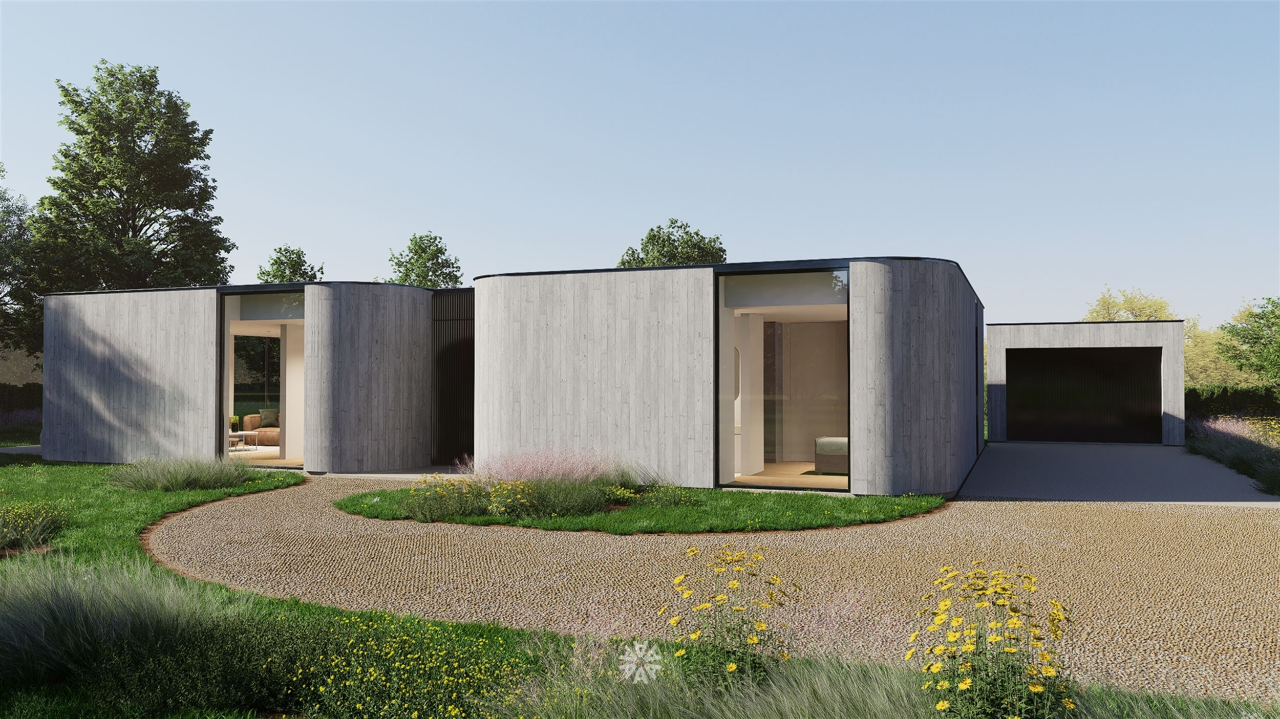 Architecturale patiovilla op een zonnig en rustig perceel in tweede bouwlijn te Merelbeke - foto 4