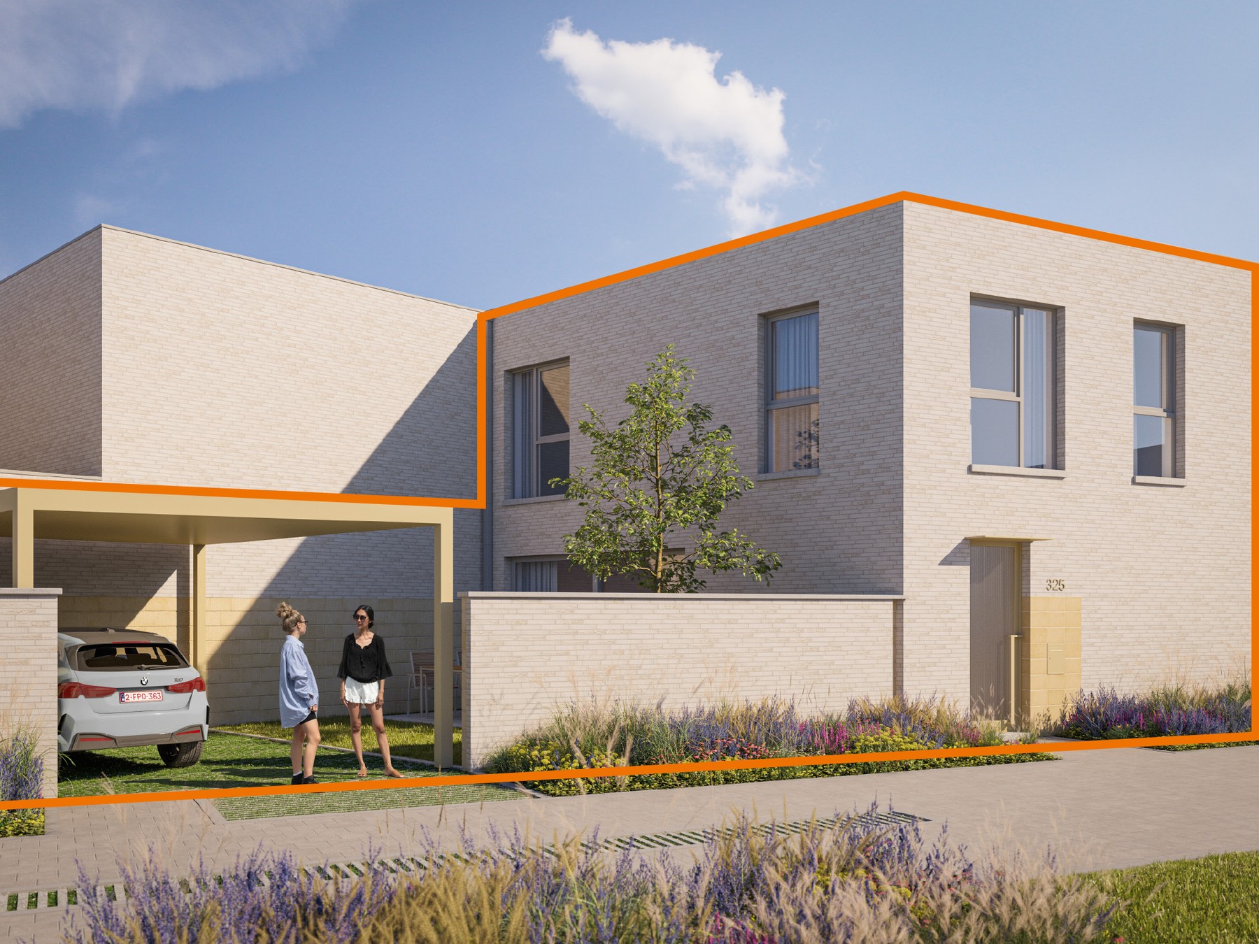 LOT 325 Moderne halfopen energiezuinige woning (115 m²) met 2 slaapkamers - foto 1