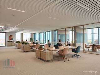 Magnifiquement situés, des bureaux nouvellement construits avec une surface de 437 m² à louer à seulement 250 m ( !!) de la sortie E40...