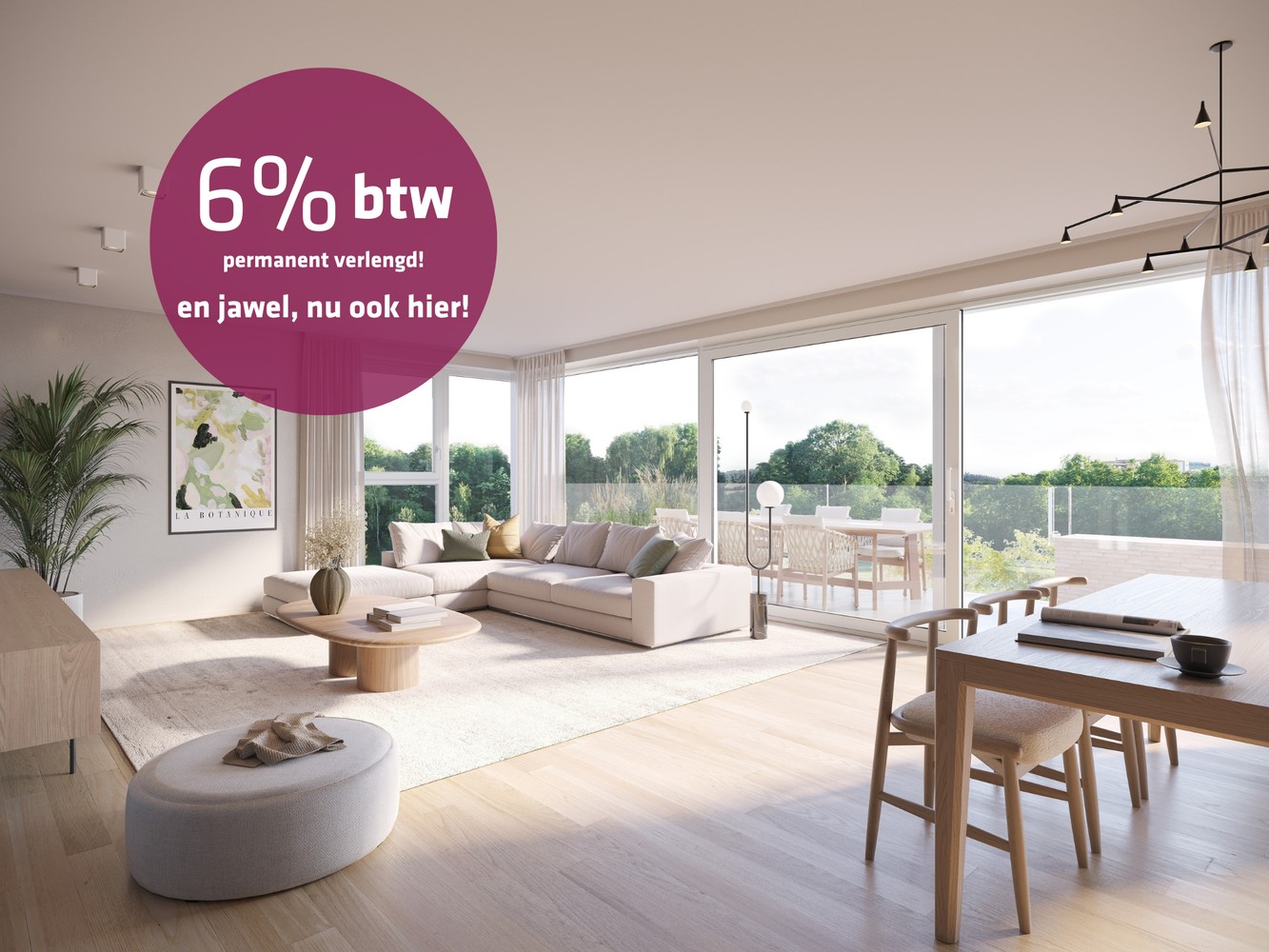 Ruim 2 slaapkamerappartement met 2 grote terrassen - foto 1