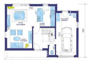 Deze zéér energiezuinige nieuwbouwwoning met energiepeil cat A kan voor u gebouwd worden volgens de meest energiezuinige norm dankzij warmtepomp (lucht/water) met vloerverwarming, ventilatiesysteem met dubbele luchtstroom en warmterecuperatie (systeem D), driedubbele beglazing, 13 zonnepanelen (445wp), performante isolatie en hoogwaardige afwerking door ons sterk lastenboek. Het ontwerp kan nog volledig aan uw smaak worden aangepast alsook de indeling en de afwerkingsgraad. De prijs bedraagt ALL-IN : 582.355€ (Grond + registratie + notaris + woning + 21% btw + aansluitingskosten nutsvoorziening)