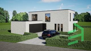 Nieuw te bouwen villa op een perceel van 1131m² op mooie en rustige locatie in Erwetegem. De energiezuinige villa wordt opgetrokken in moderne...