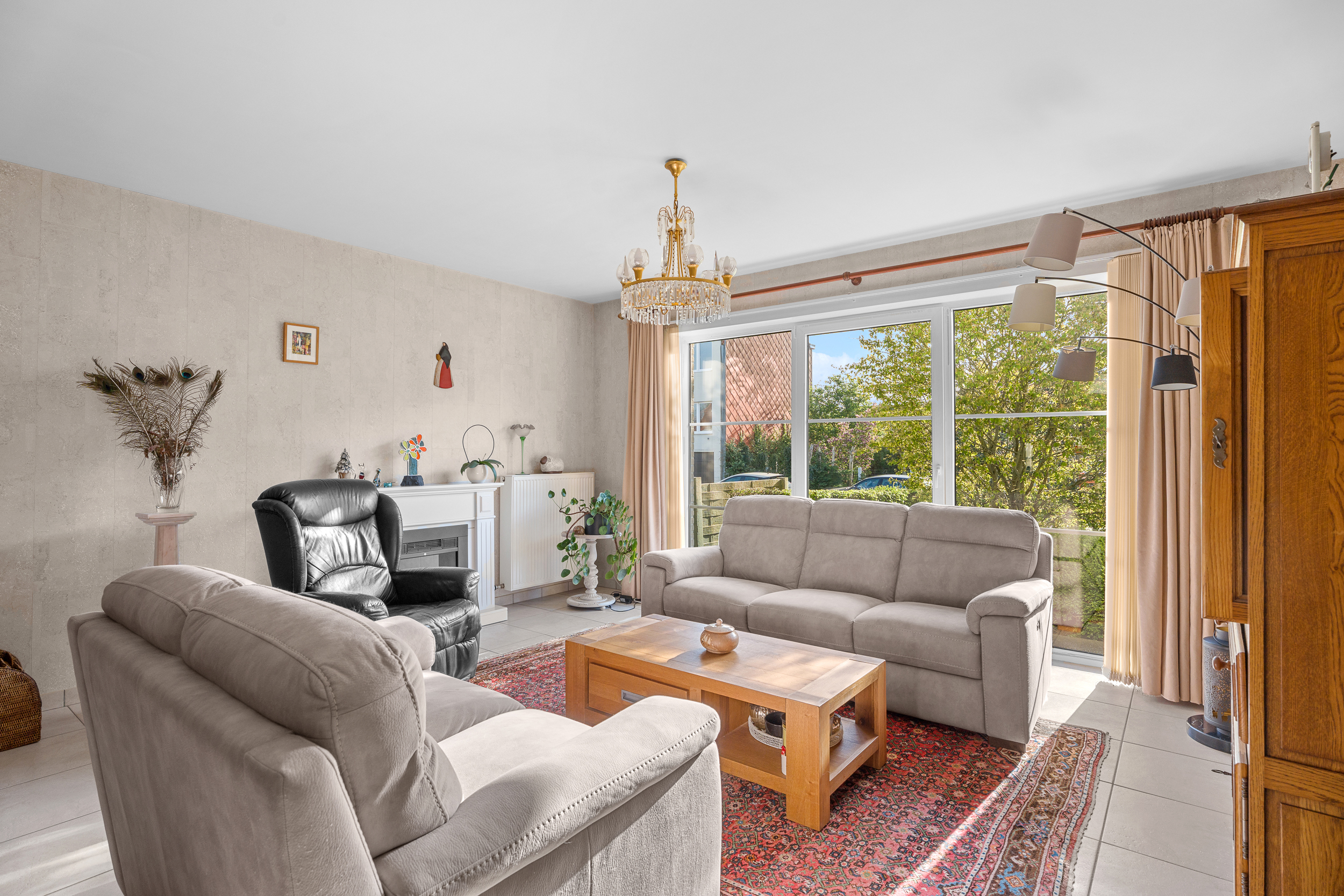 Gelijkvloers app. met 3 slaapkamers, tuin, terras &amp; garage - foto 2