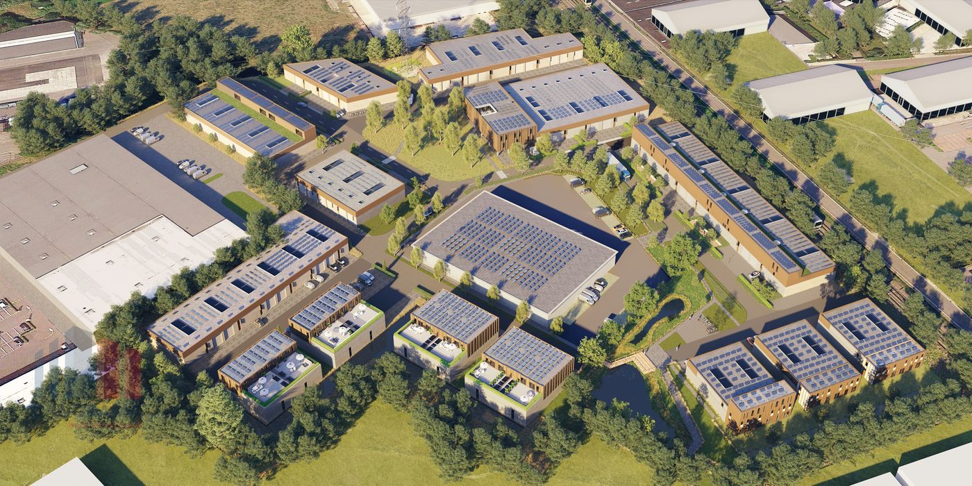 NIEUWBOUW KMO-UNIT VAN 180 M² MET WONING VAN 175 M² TE KOOP - foto 3