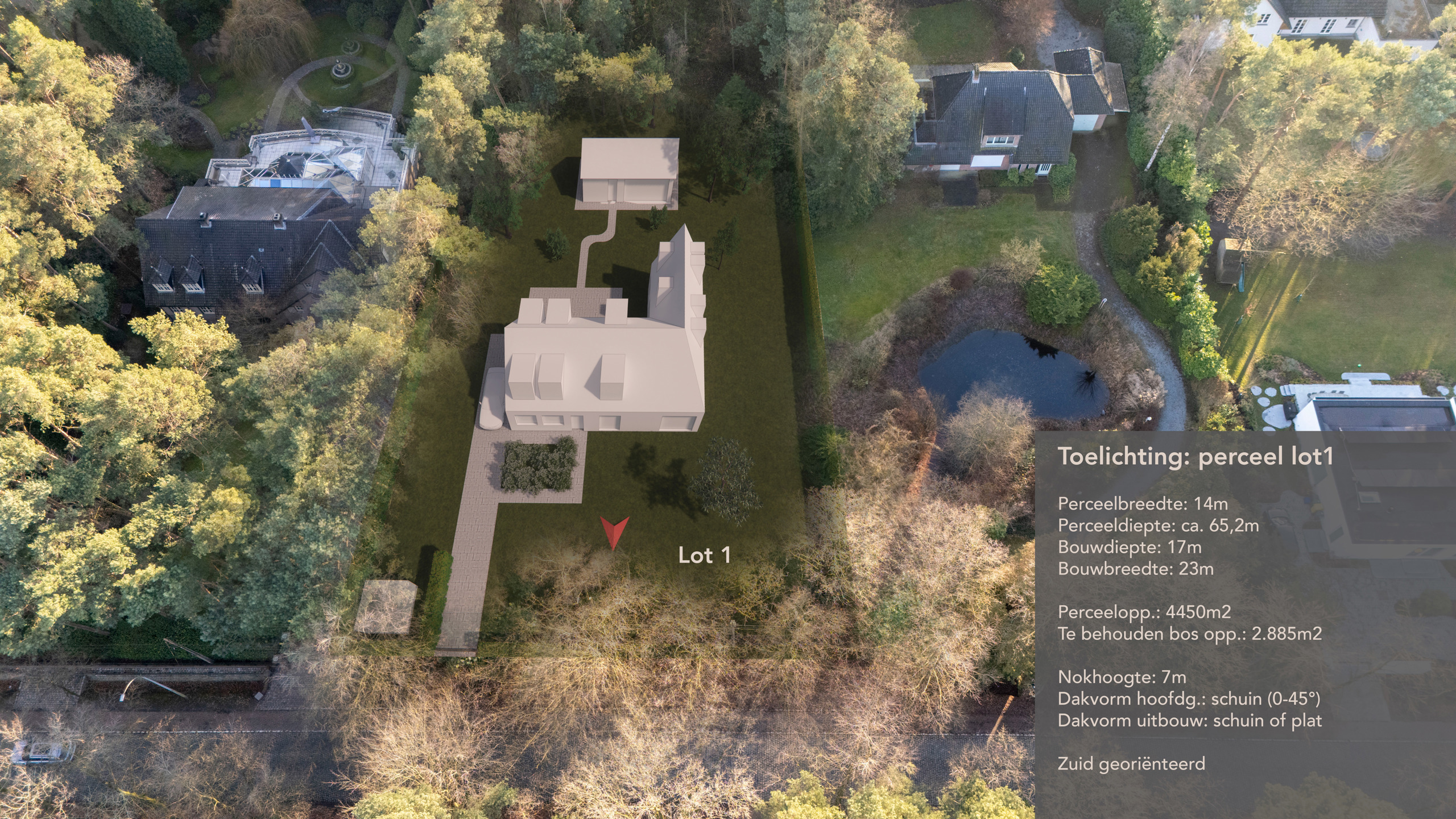 Perceel bouwgrond van 4.450 m² met perfecte zuidoriëntatie - foto 1