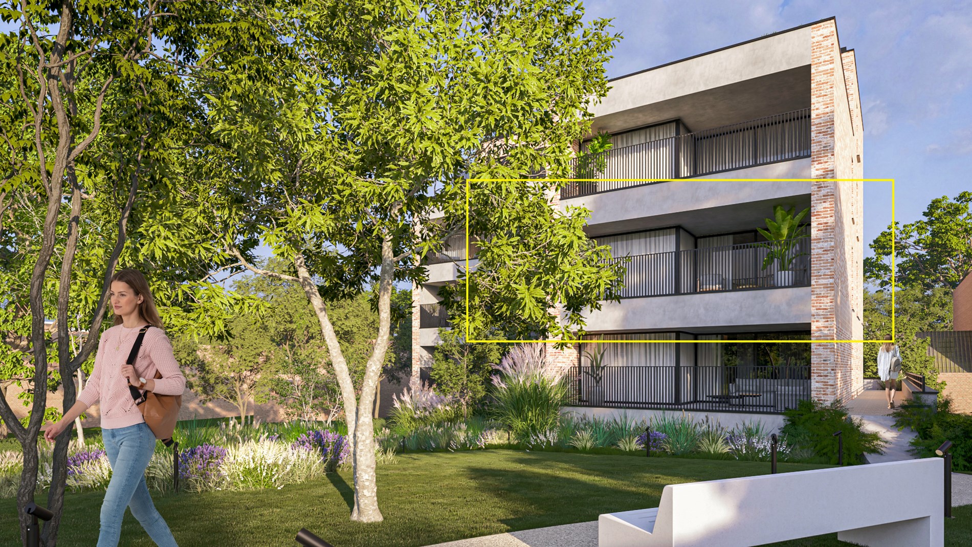 Nieuwbouwappartement op de 2de verdieping met 2 slaapkamers en ruim terras uitgevend op het groene Mottepark, in res. De Motte, vlakbij het centrum van Hoeselt - foto 5